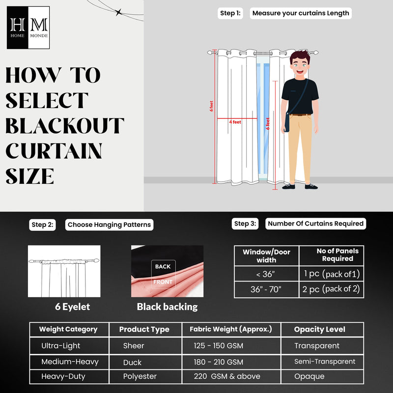 Fort Essential - Black Backing Blackout Curtain-8