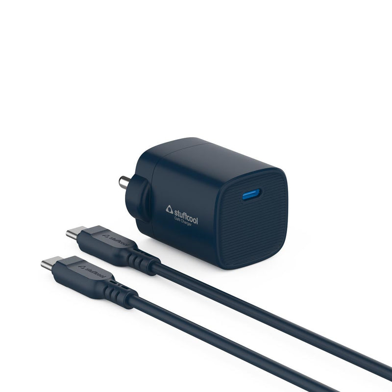 Stuffcool Novus 25W Super Fast GaN charger with Type C to C 60W 3A Cable