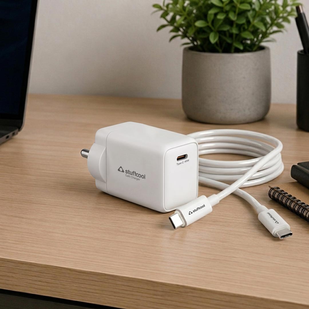 Numen 45 Smallest 45W AVS GaN Charger with 100W 5A Type-C to Type-C cable