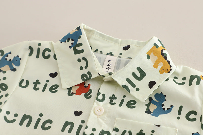 Boys 3 Piece Imported Cream Cord Set [BT-5K-6884] [1 - 5Years]