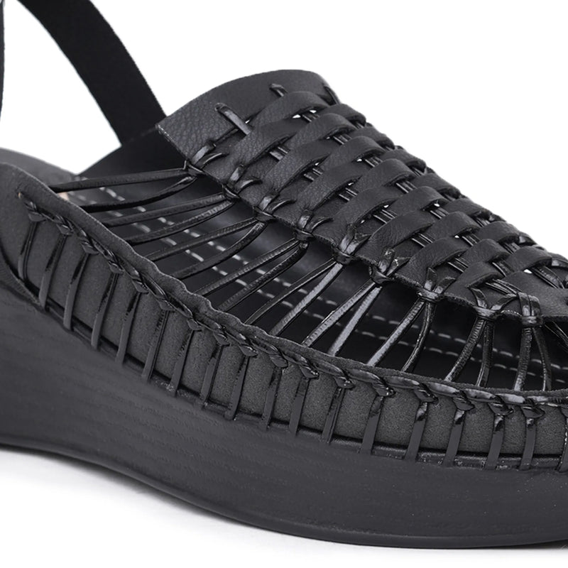 Stelway Exclusive all Black Wedges-5