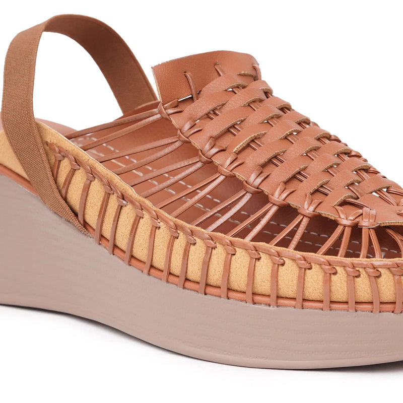 Stelway Exclusive Tan wedges-4