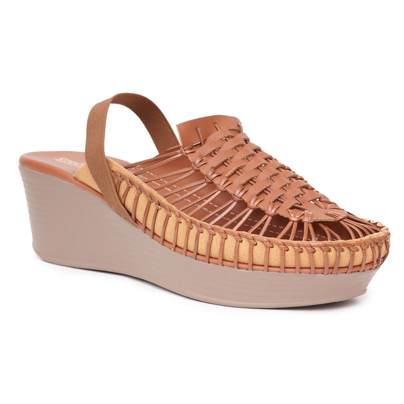 Stelway Exclusive Tan wedges-5