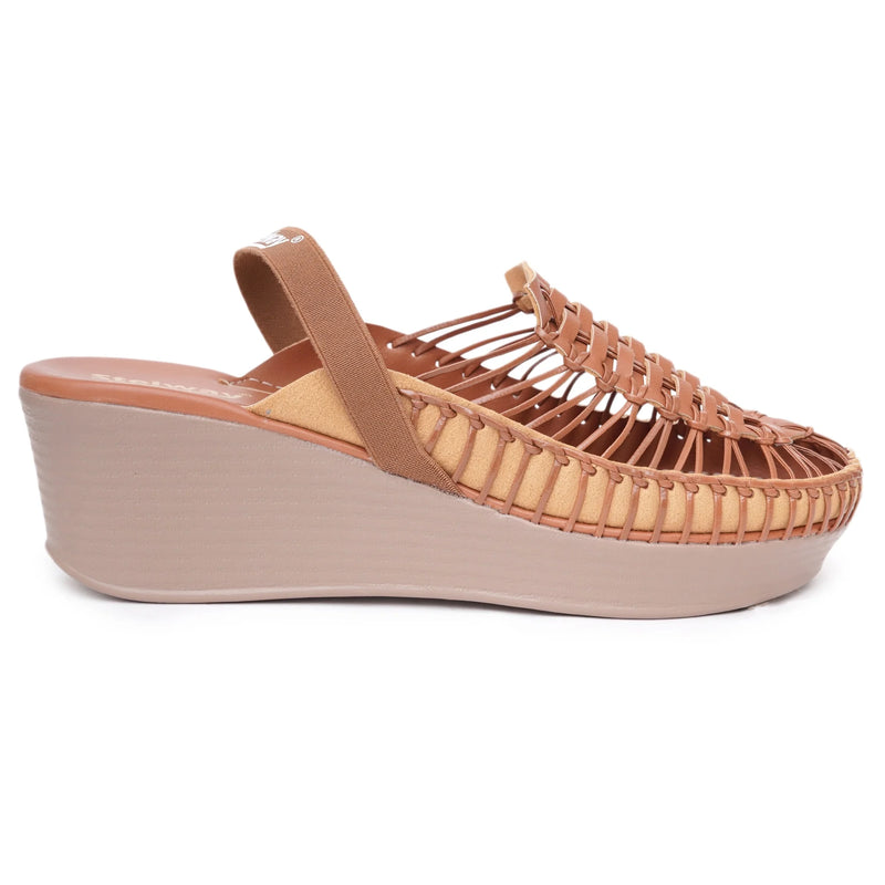 Stelway Exclusive Tan wedges-6