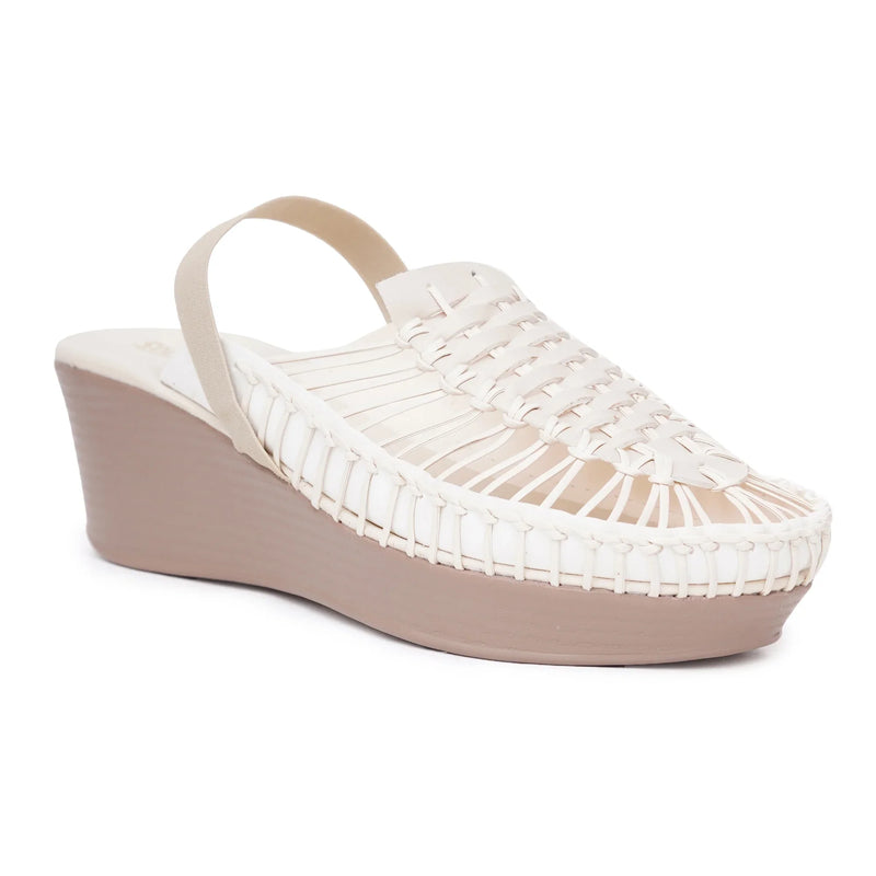 Stelway Exclusive Off White Wedges-4