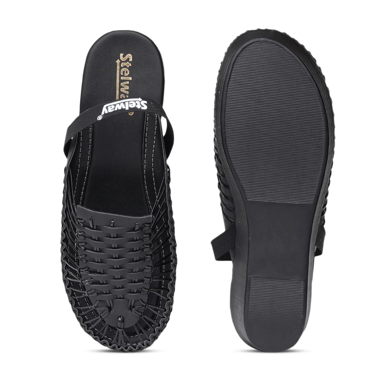 Stelway Exclusive all Black Wedges-8