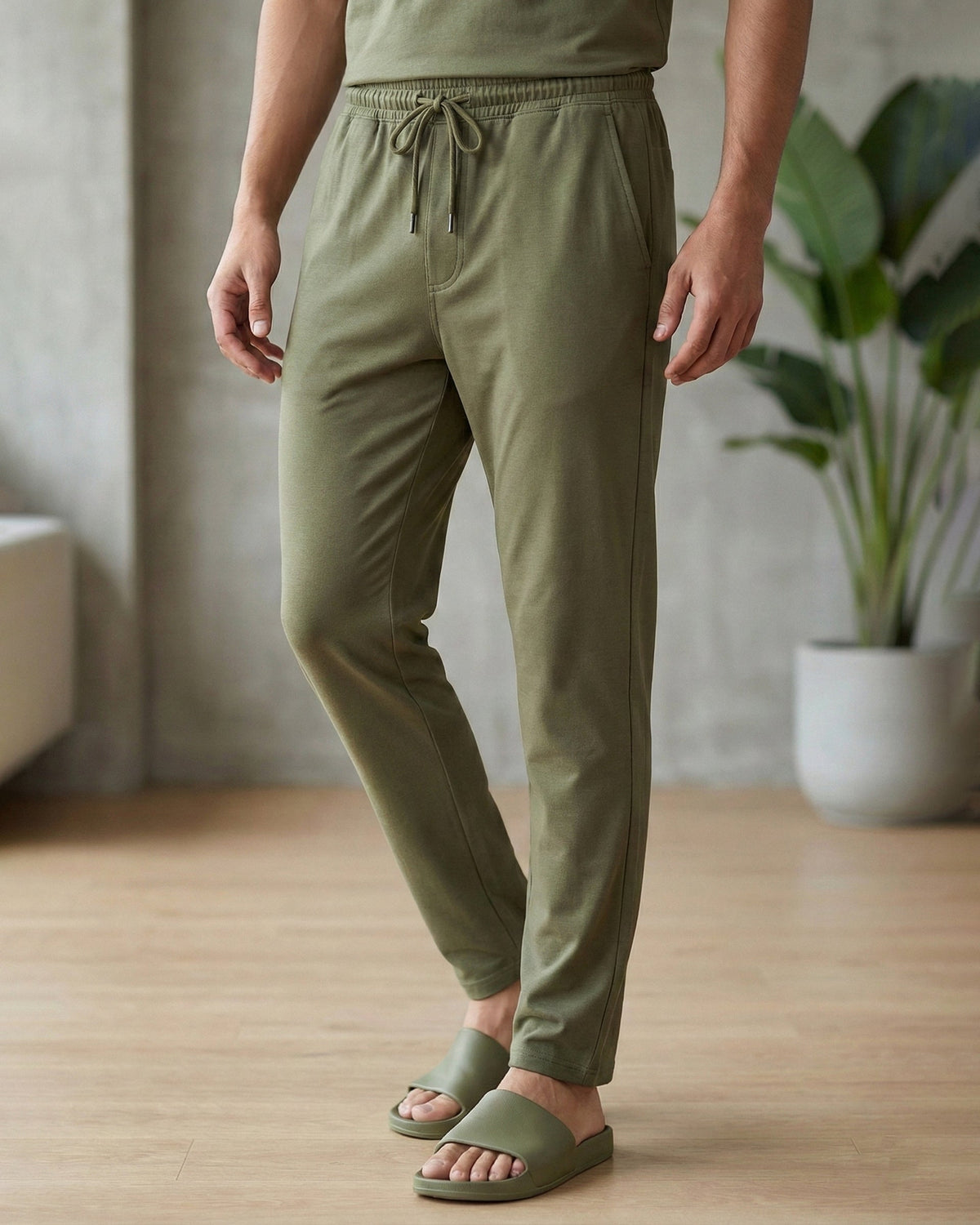 Urbanite Bamboo Pant  (Olive Green)