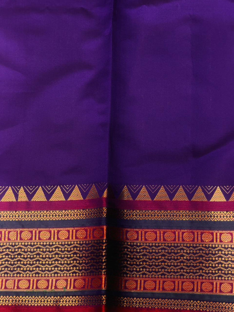 Violet Banarasi silk saree -AISH-IH