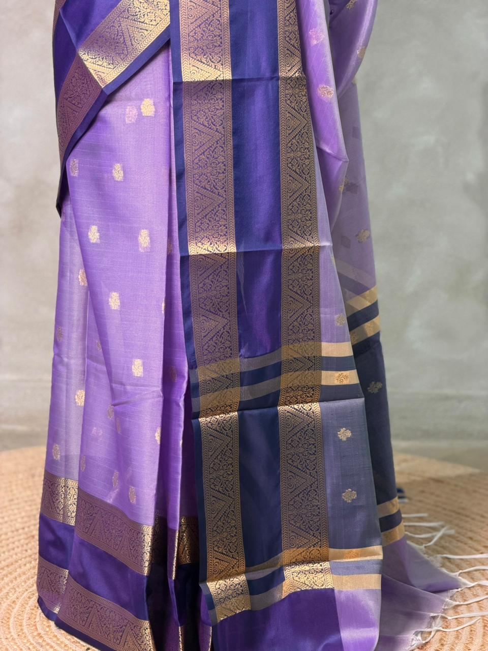 Lavender Banarasi silk saree -LZ10B