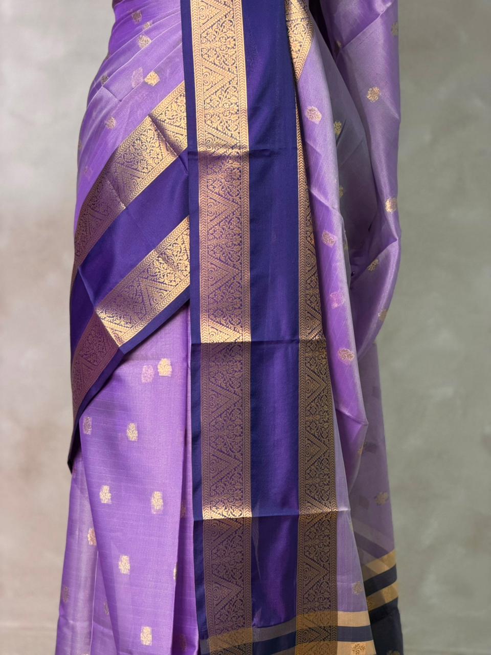 Lavender Banarasi silk saree -LZ10B