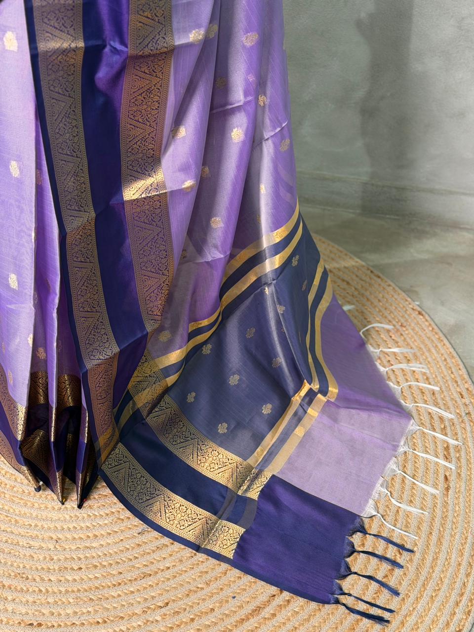 Lavender Banarasi silk saree -LZ10B
