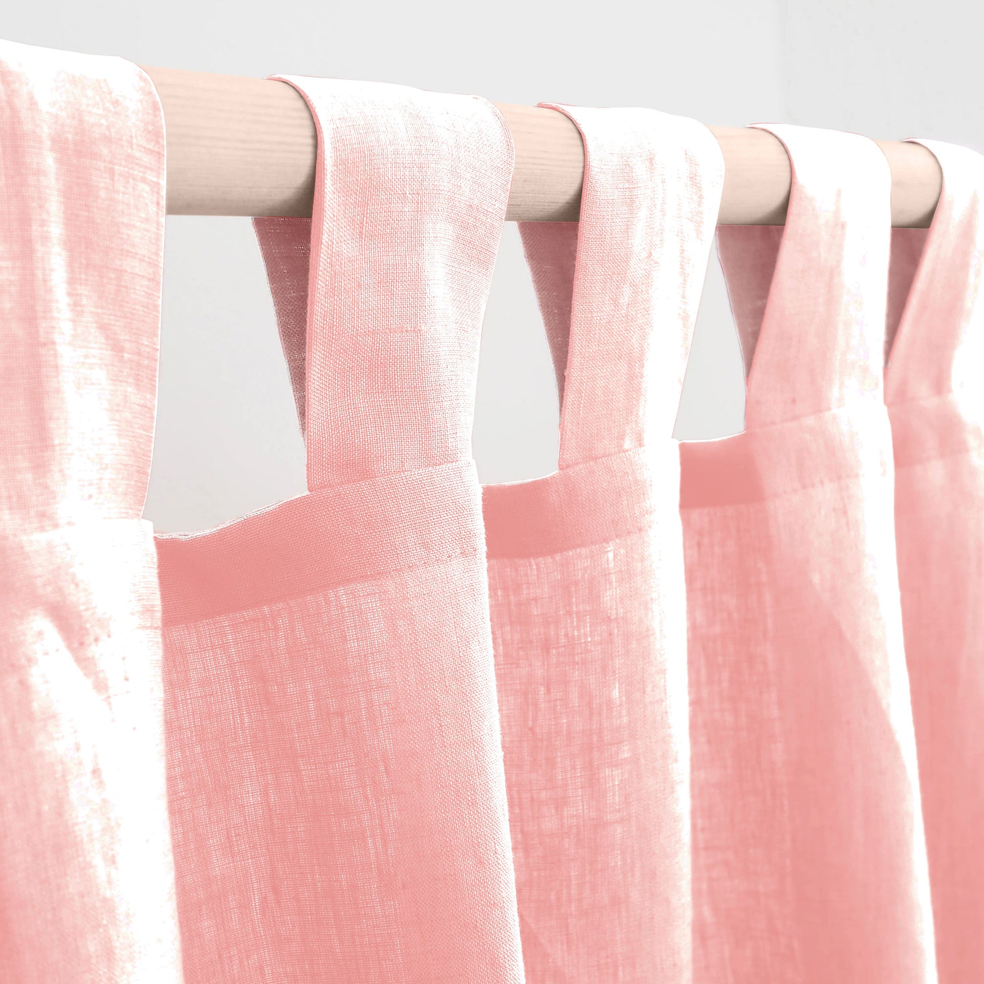Fort Absolute - Pink Loop Sheer Curtain-2