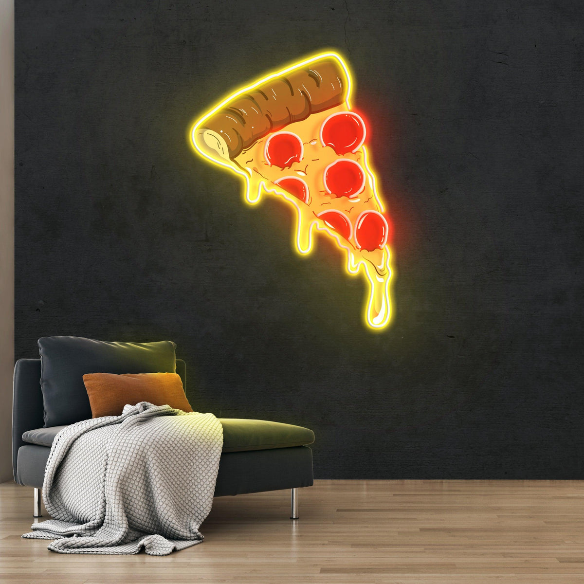 Pizza Neon Sign – Acrylic Artwork | LED Wall Decor for Cafe & Restaurant - LED Neon Sign