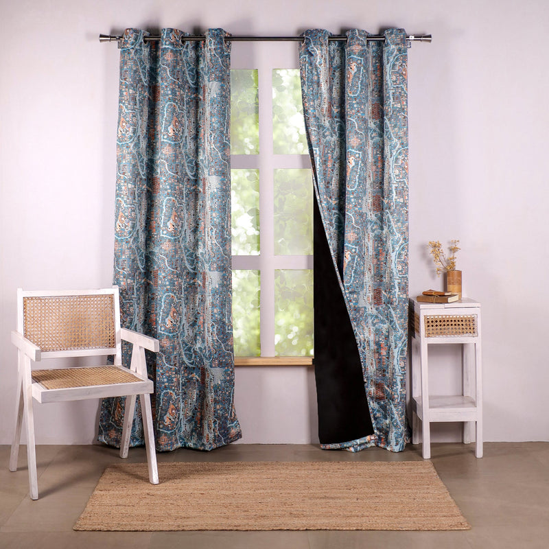 Imprimer River Village - DP curtain-1