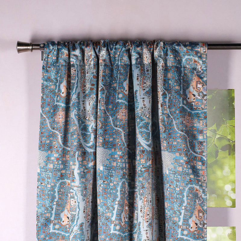 Imprimer River Village - Rod Pocket DP Curtain-2