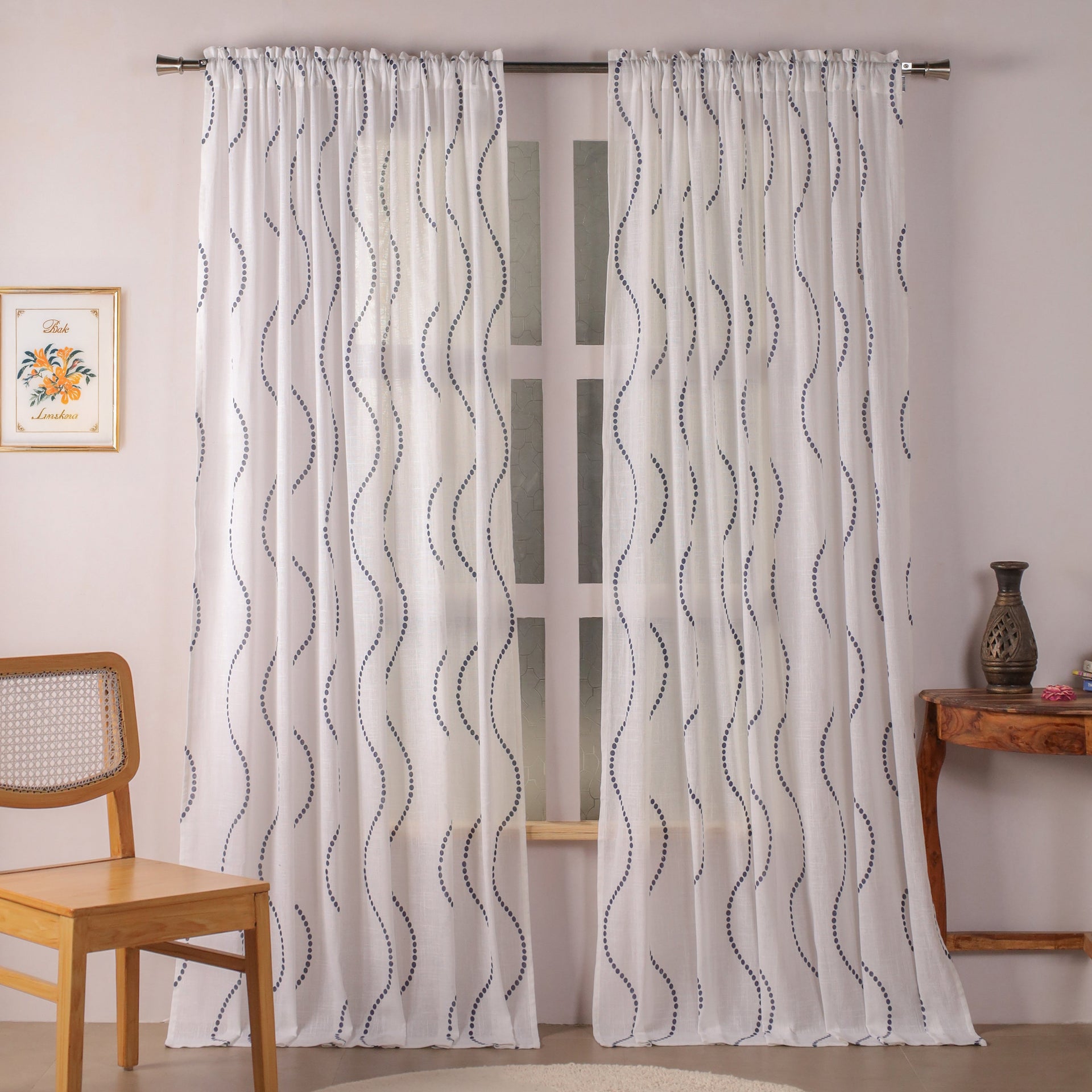 Printed Sheer Curtain