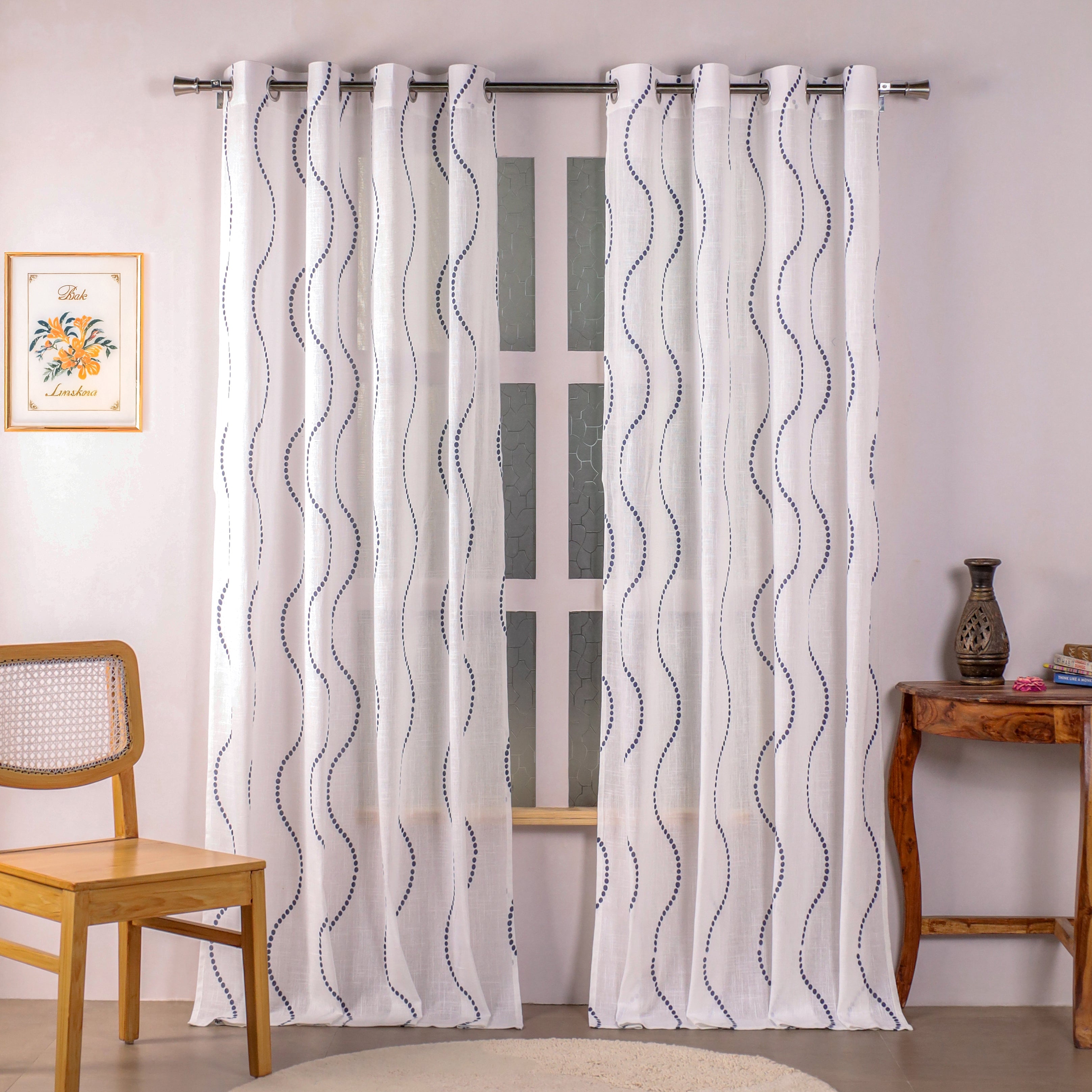 Printed Sheer Curtain