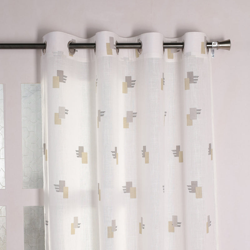 Printed Sheer Curtain