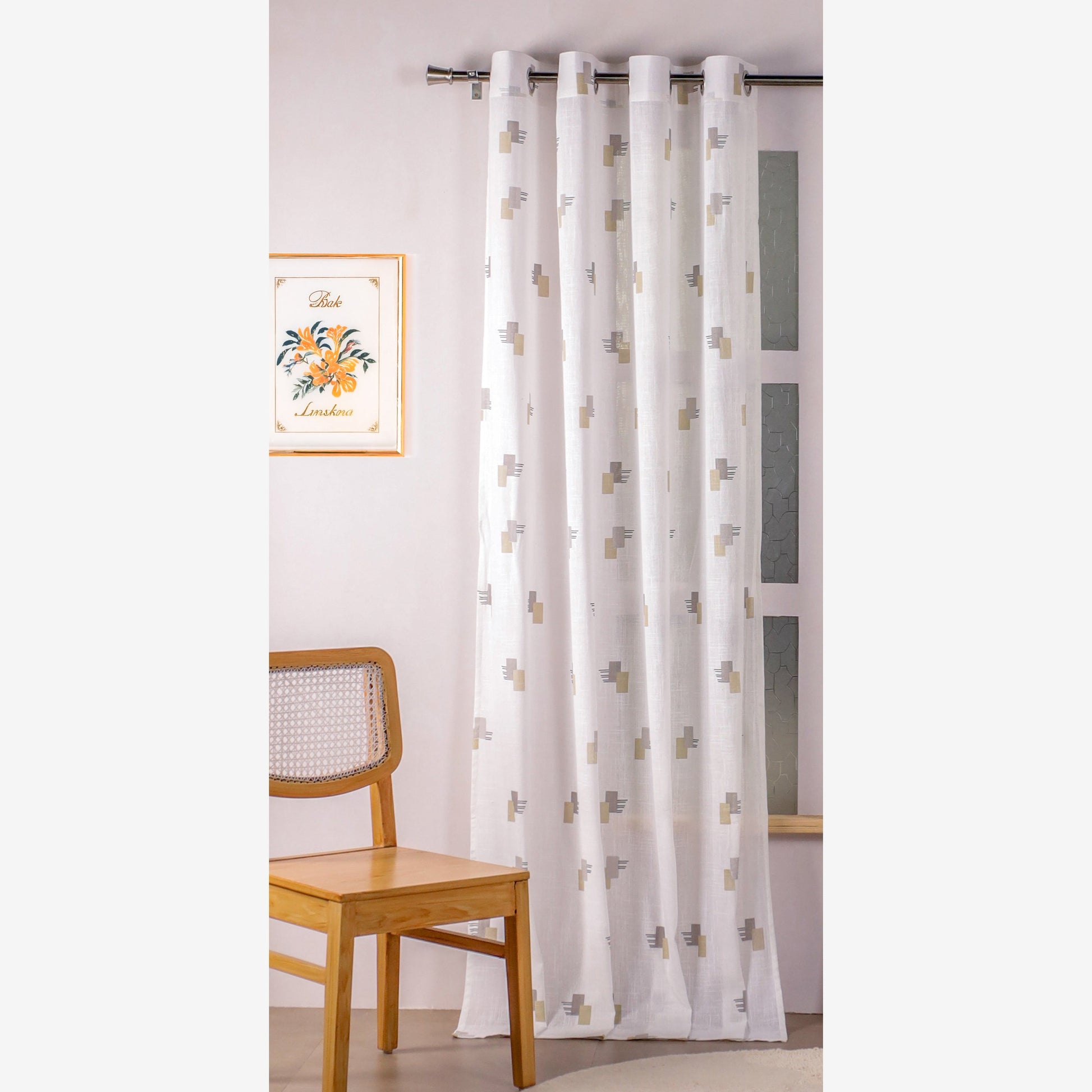 Printed Sheer Curtain