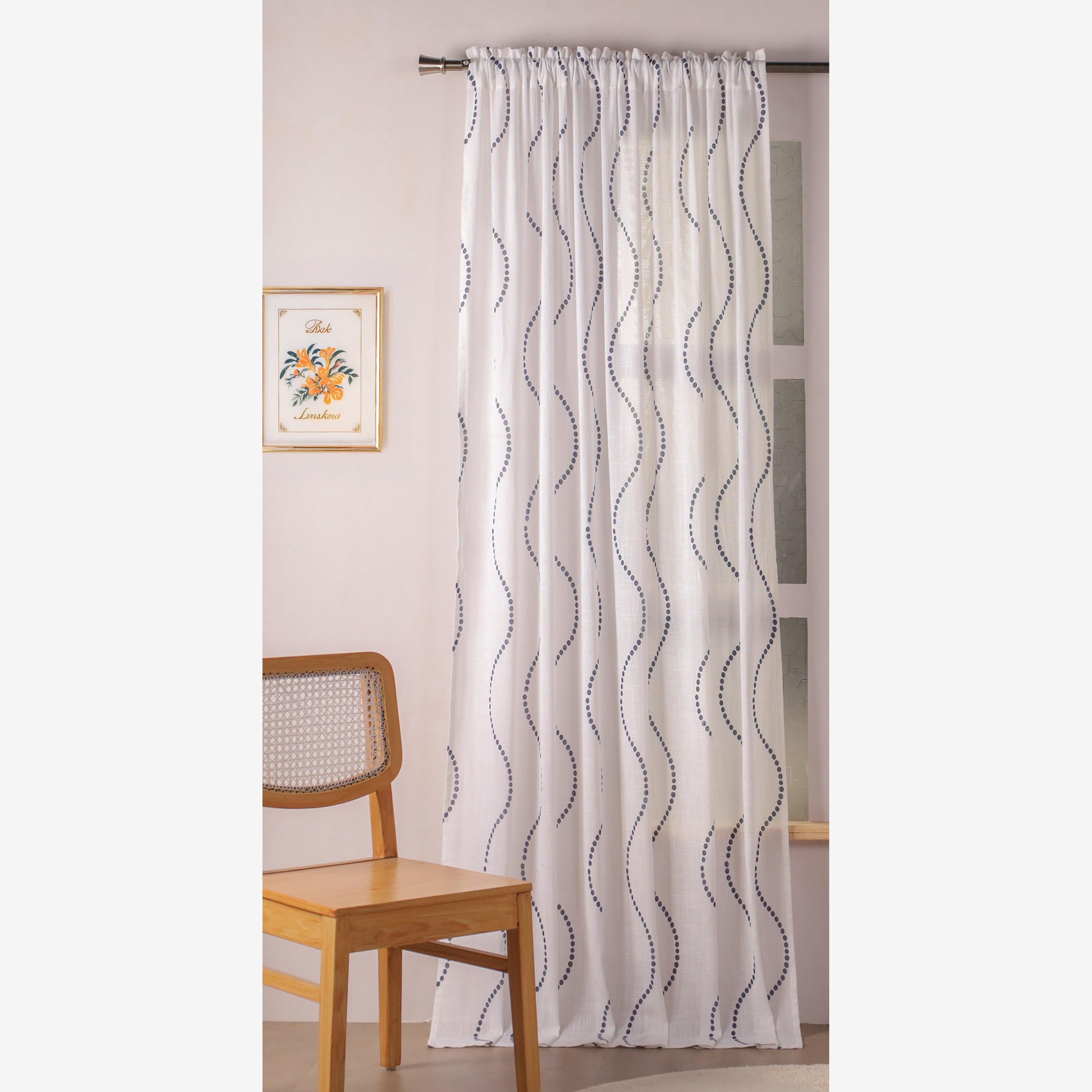 Printed Sheer Curtain