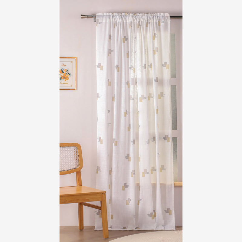 Printed Sheer Curtain