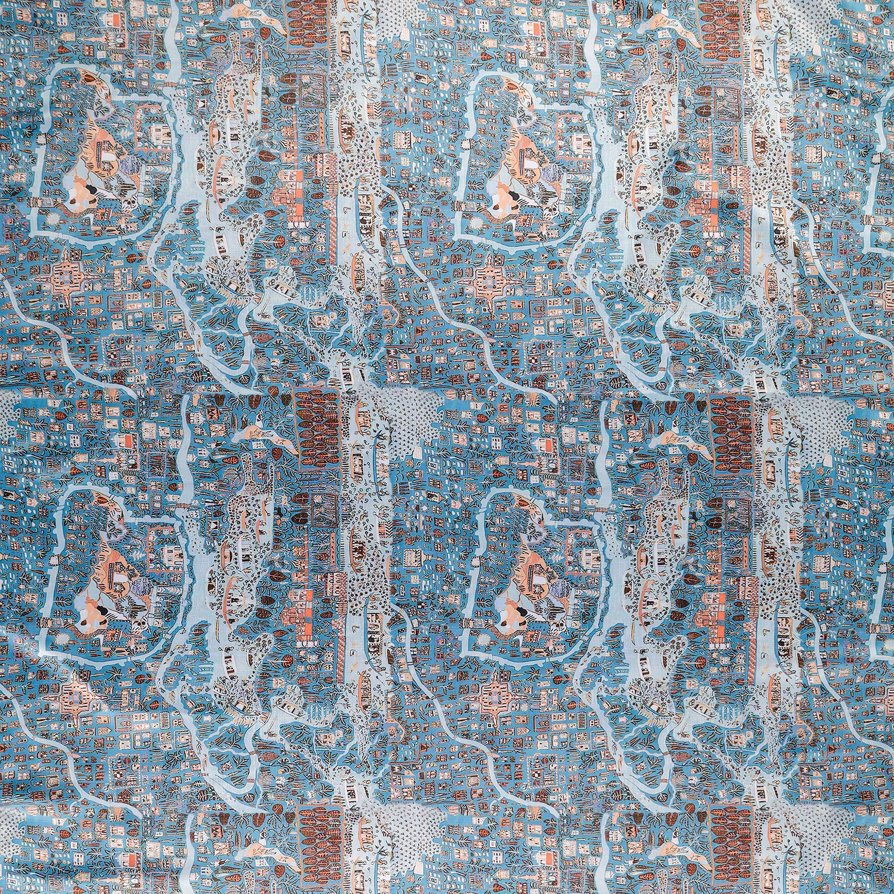 Imprimer River Village - Rod Pocket DP Curtain-6