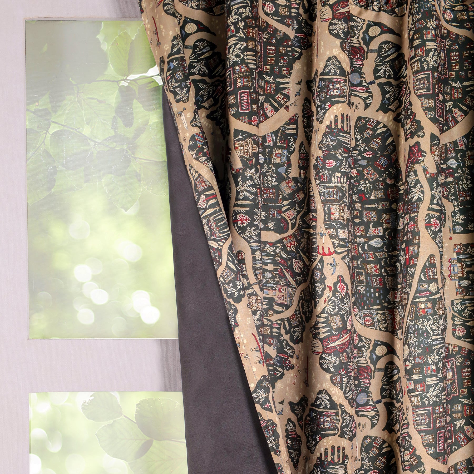 Printed Blackout Curtain