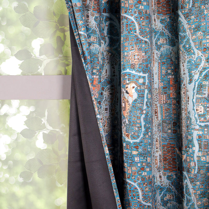 Imprimer River Village - Rod Pocket DP Curtain-5