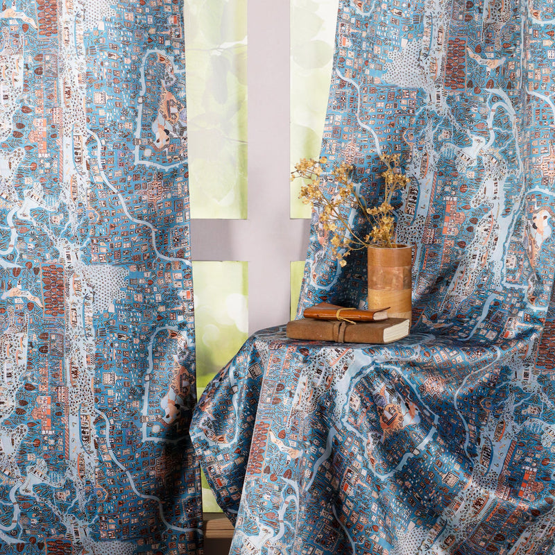 Imprimer River Village - DP curtain-5