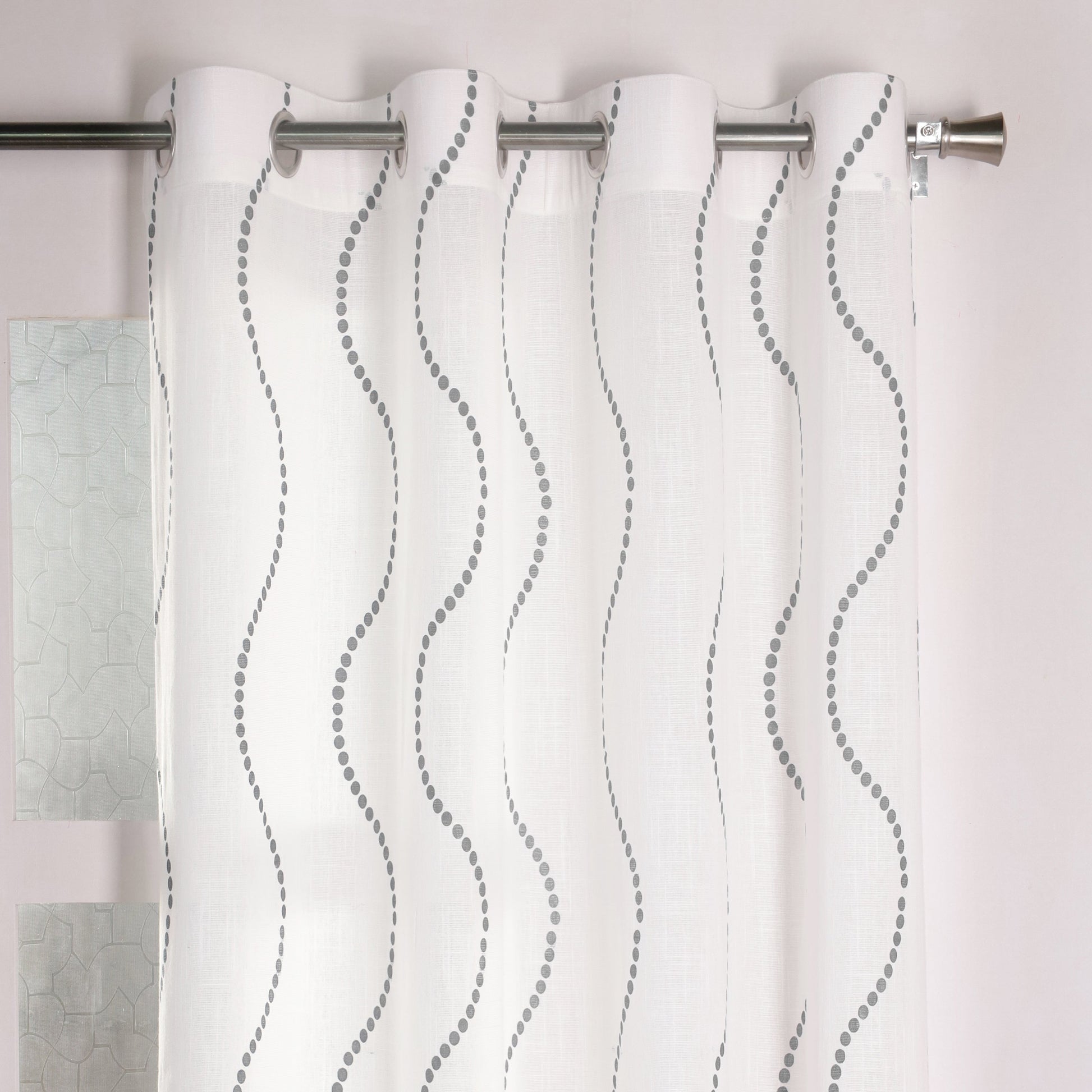 Imprimer Wavy Rhythm - Sheer Curtain-2