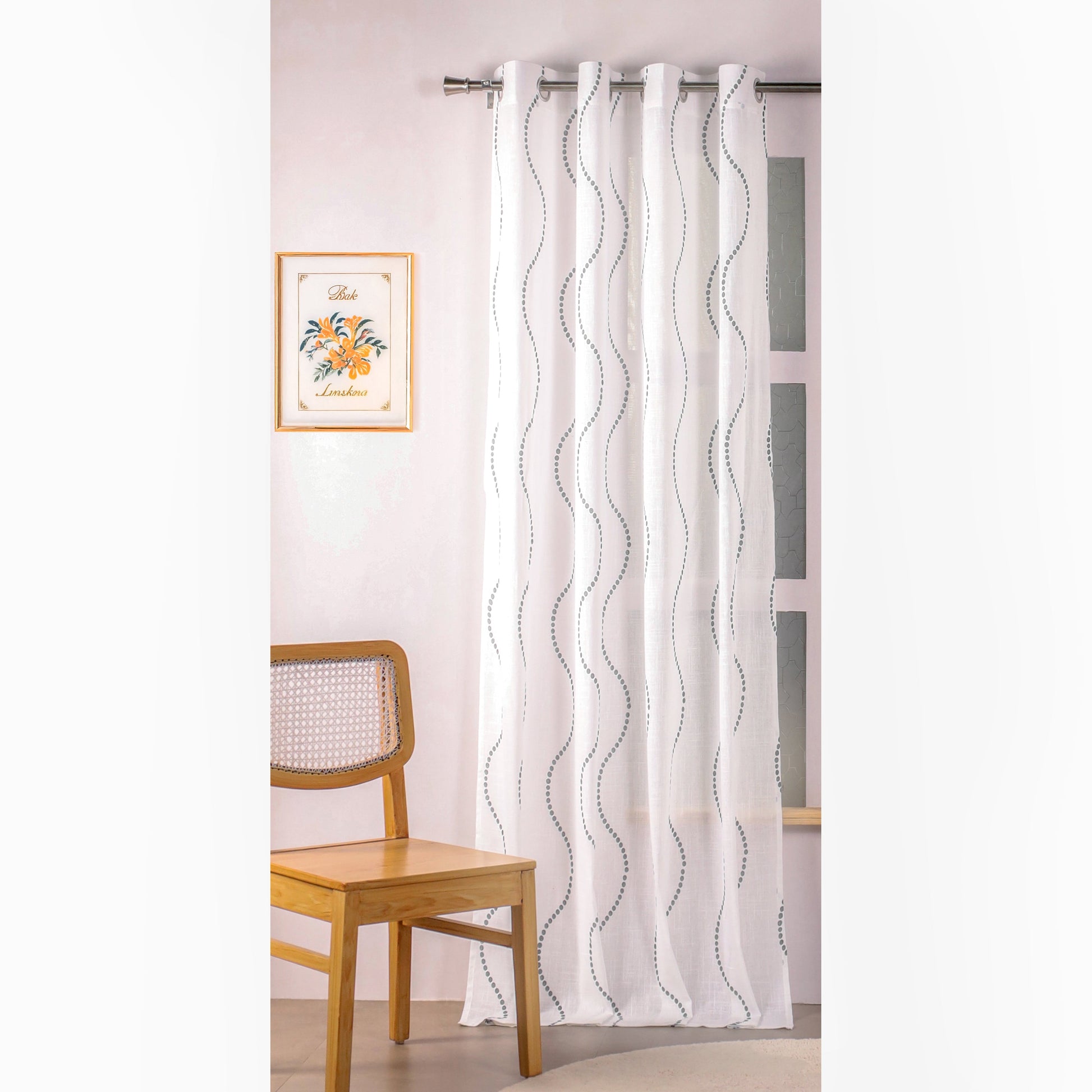 Imprimer Wavy Rhythm - Sheer Curtain-3