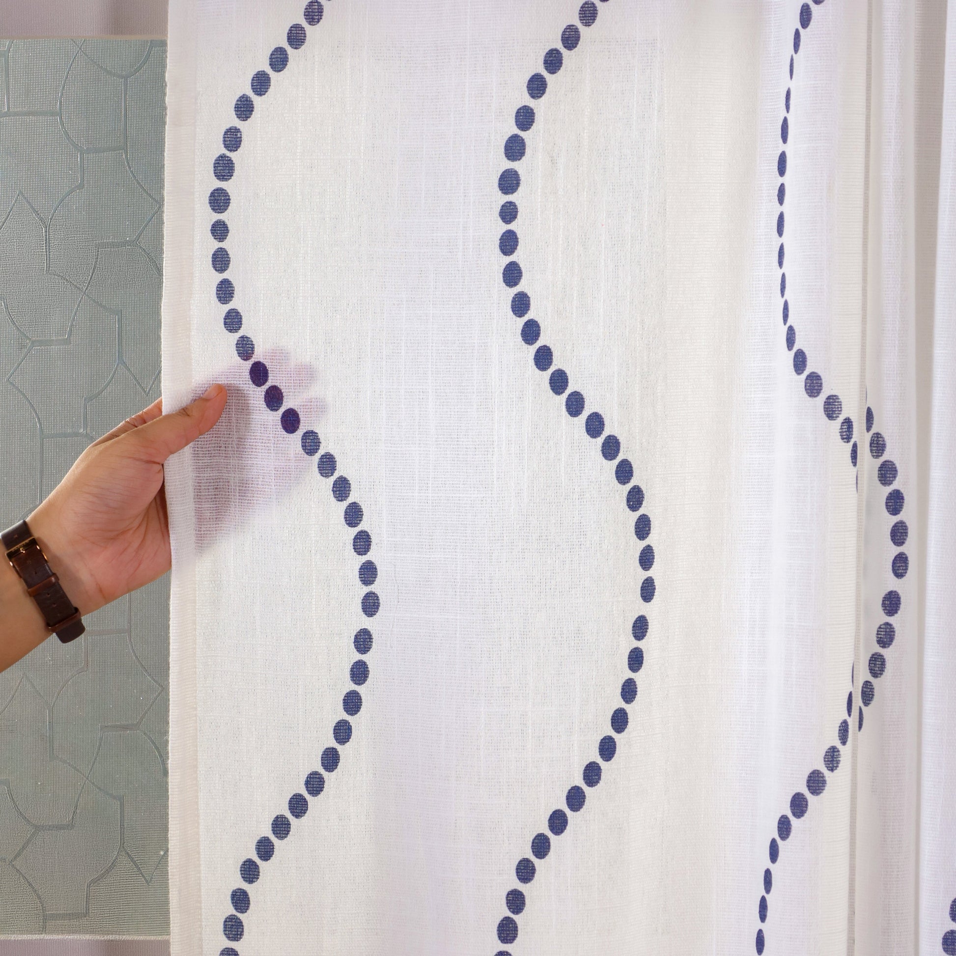 Printed Sheer Curtain