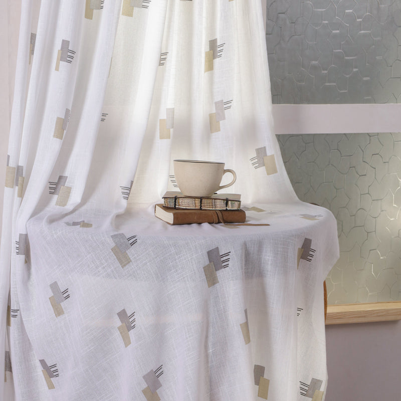 Printed Sheer Curtain