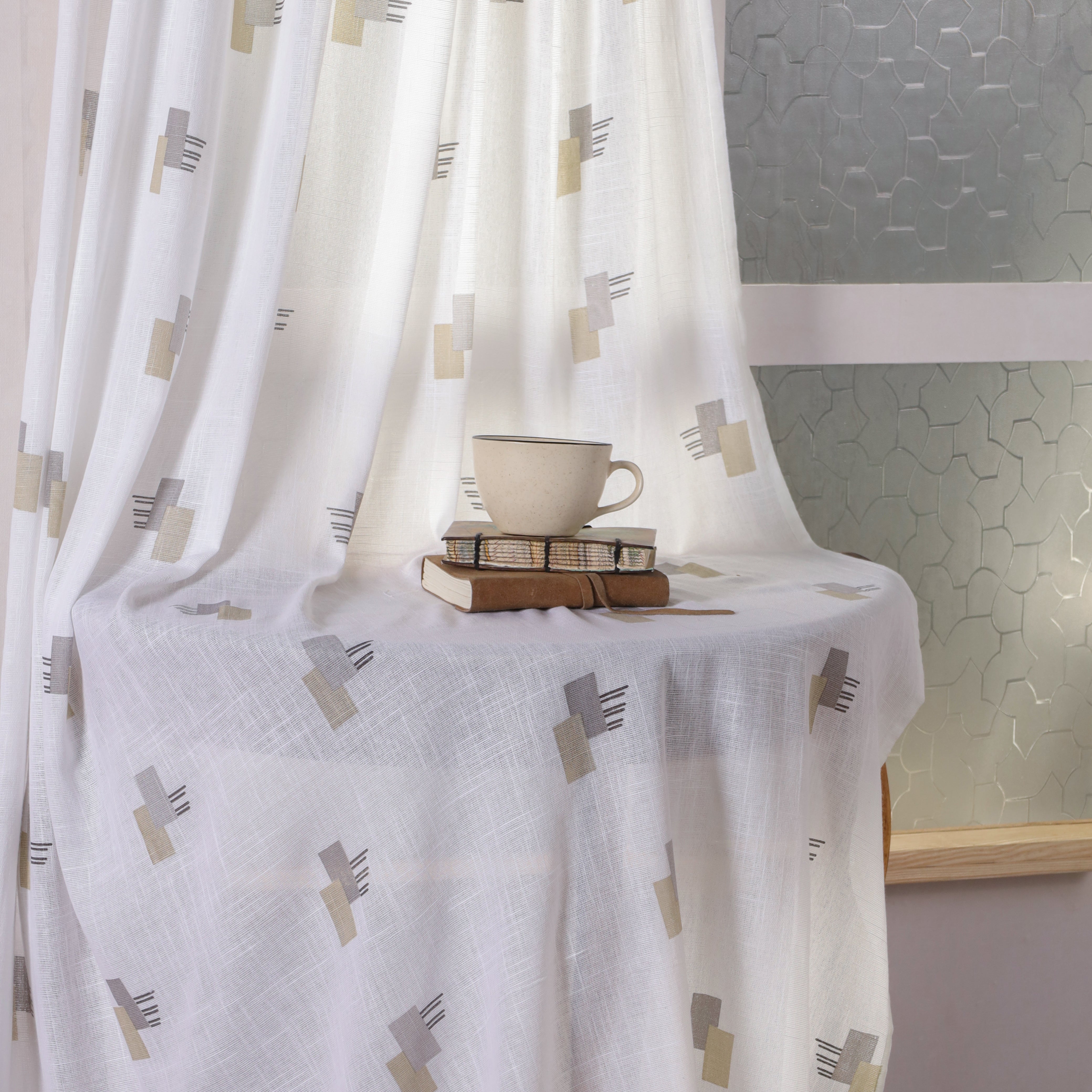 Printed Sheer Curtain