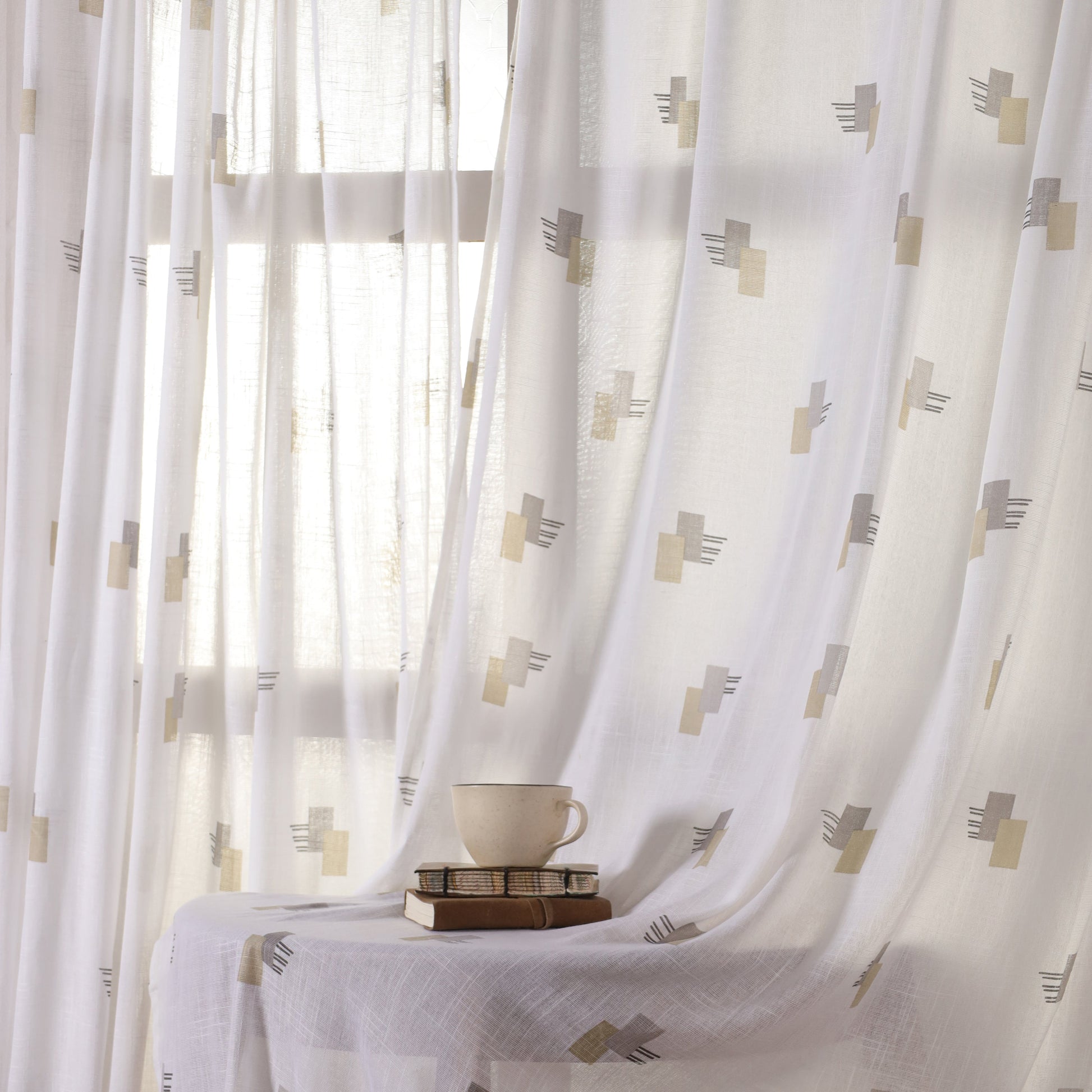Printed Sheer Curtain