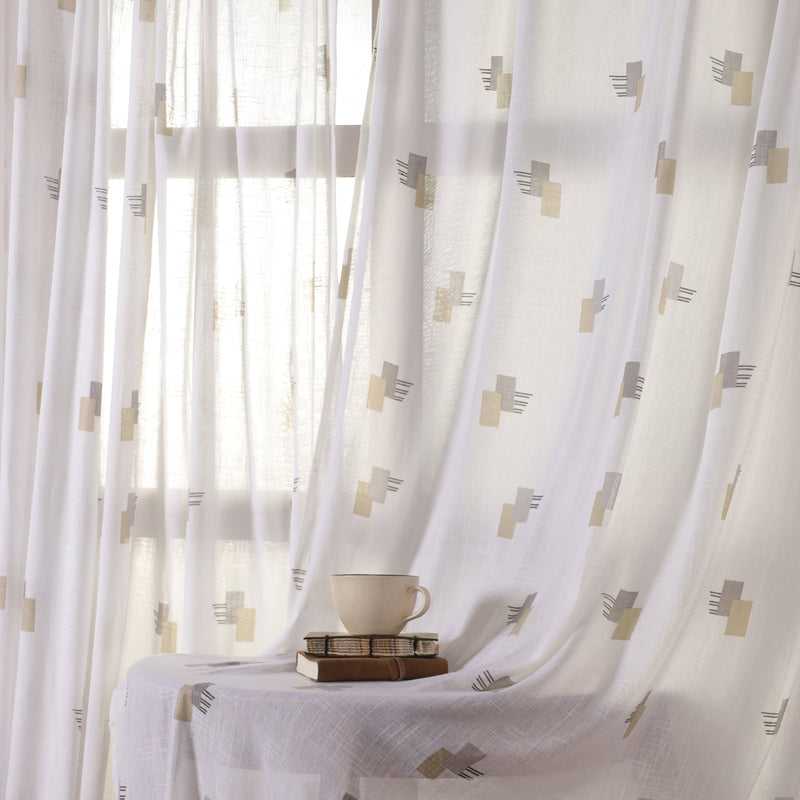 Printed Sheer Curtain