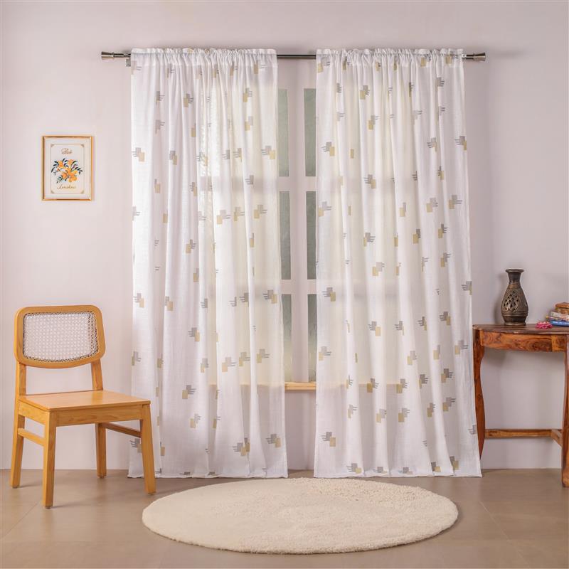 Printed Sheer Curtain