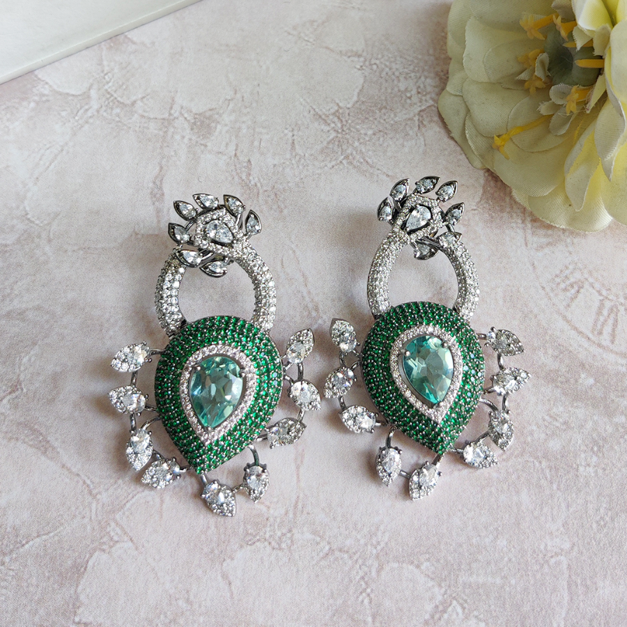 Emerald enchanted danglers-1