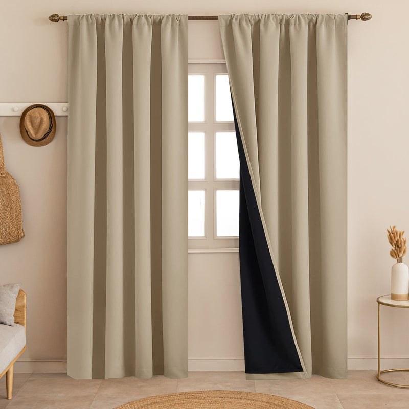 Fort Essential - Black Backing Blackout Curtain-1