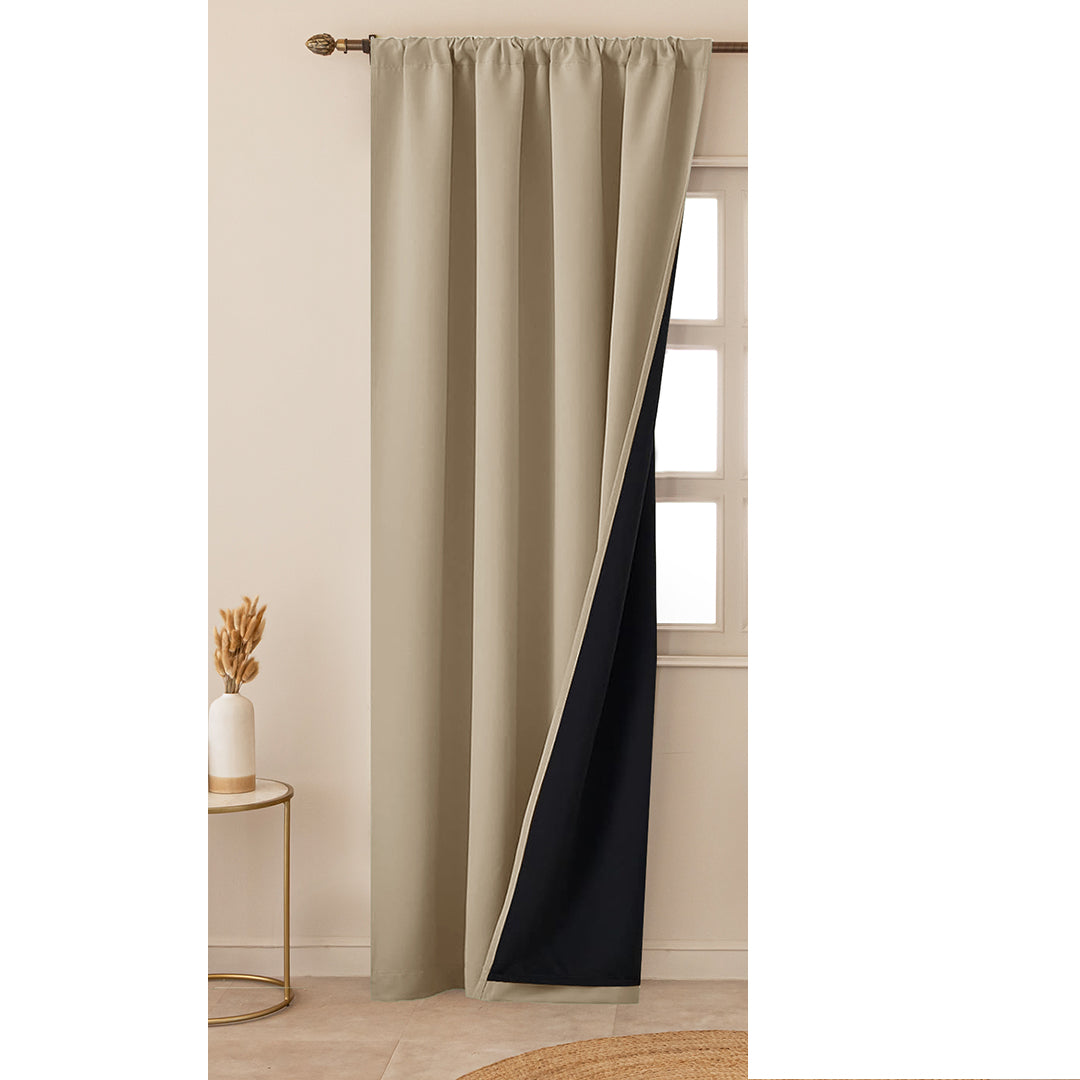 Fort Essential - Black Backing Blackout Curtain-2