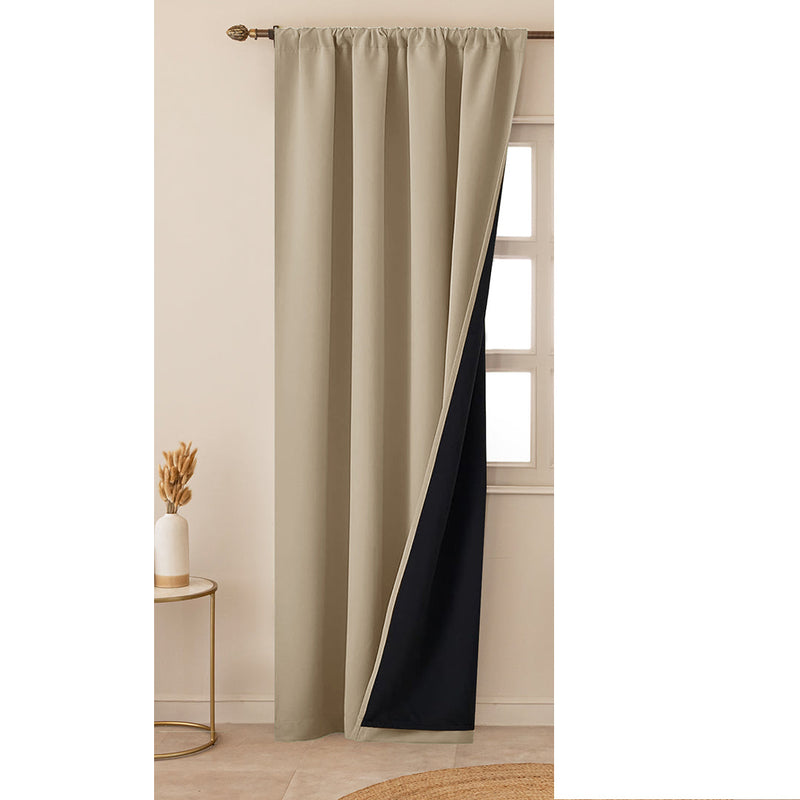 Fort Essential - Black Backing Blackout Curtain-2