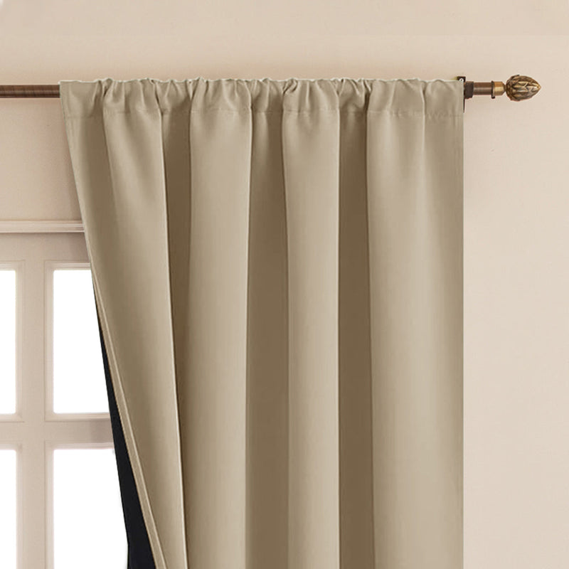 Fort Essential - Black Backing Blackout Curtain-3