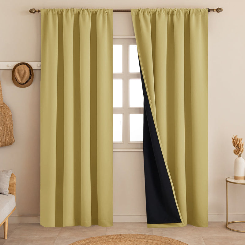 Fort Essential - Black Backing Blackout Curtain-1