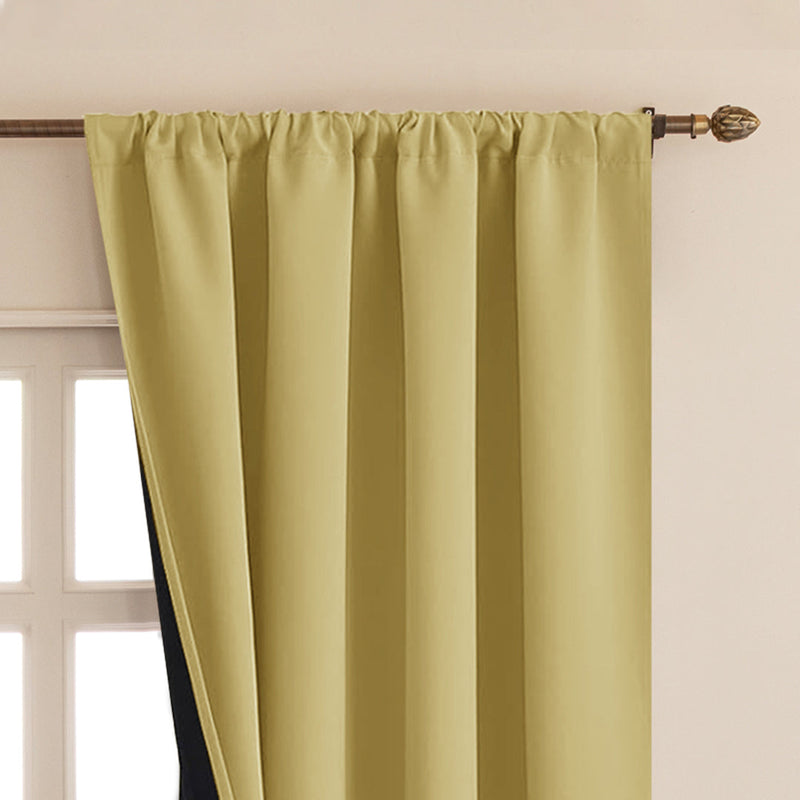 Fort Essential - Black Backing Blackout Curtain-3