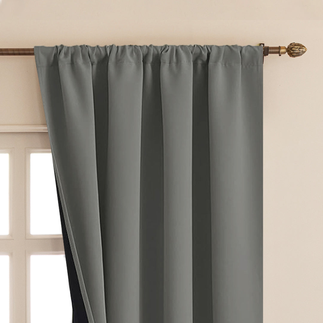 Fort Essential - Black Backing Blackout Curtain-3