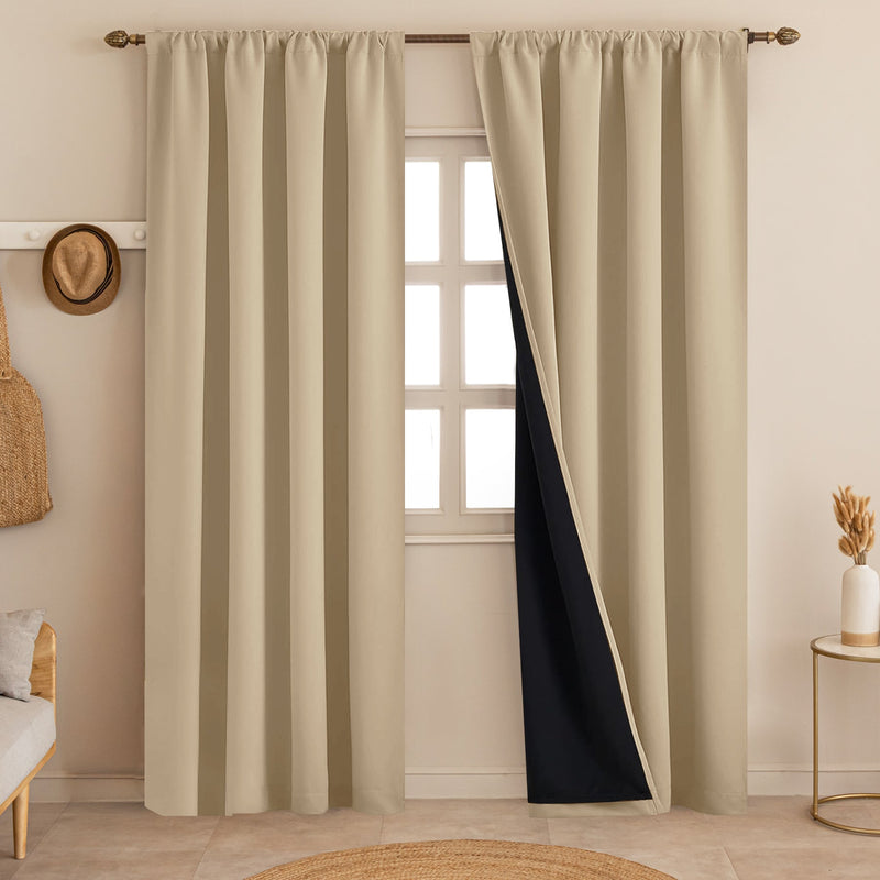 Fort Essential - Black Backing Blackout Curtain-1