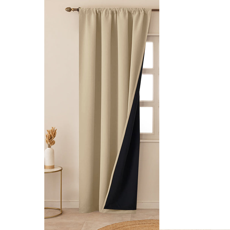 Fort Essential - Black Backing Blackout Curtain-2