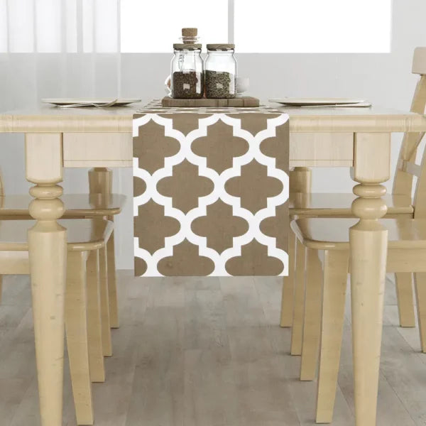 Grey table runner