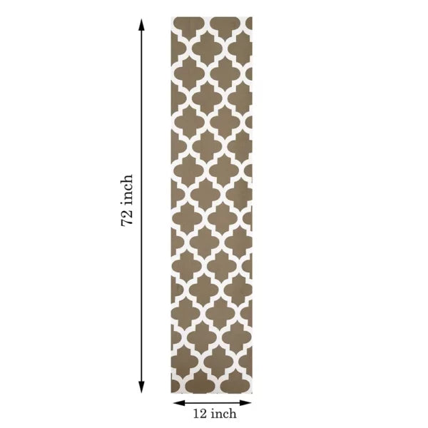Grey table runner