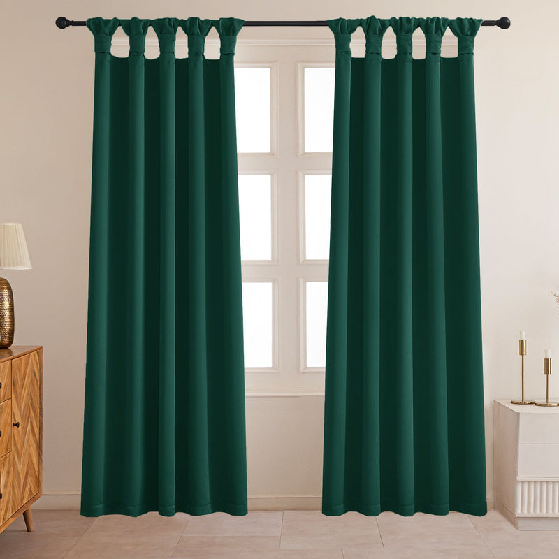 Fort Essential - Twist Tap Top Blackout Curtain (Rama Green)-1